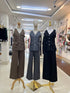 Button Down Sleeveless Vest With Back Zipper Trousers